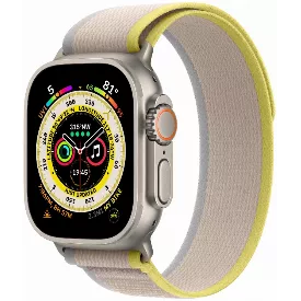 Умные часы Apple Watch Ultra Titanium Case, желтый/бежевый, S/M, Trail Loop